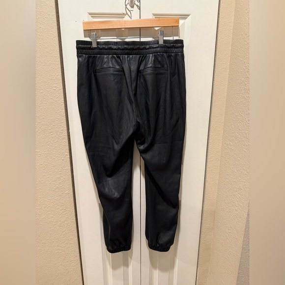 n:Philanthropy Scarlet Faux Leather Joggers Black , size Large - Picture 4 of 12